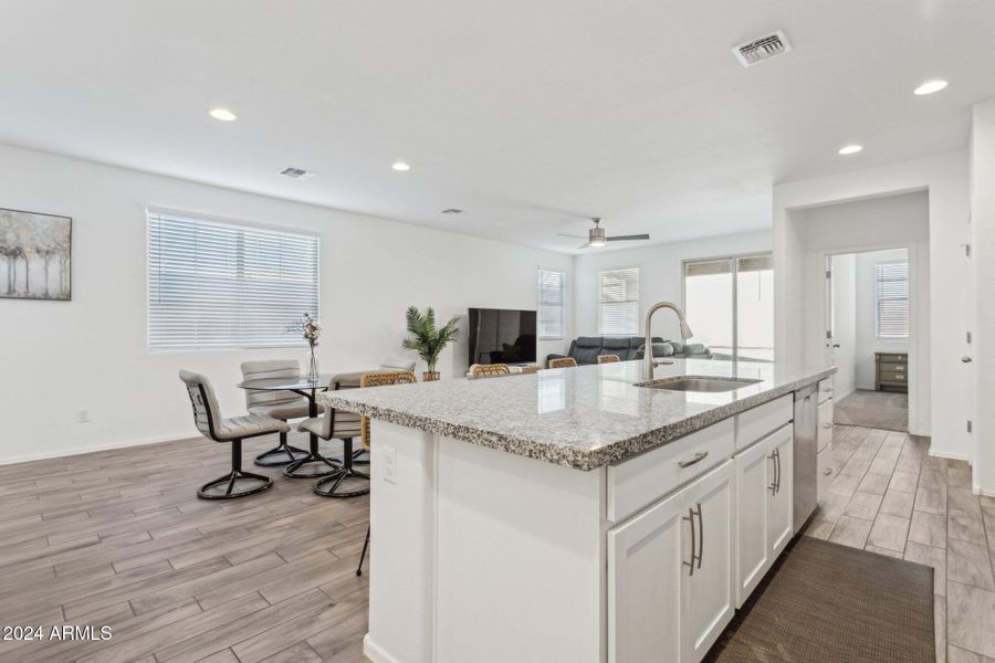 Kitchen Open to Entertaining Area