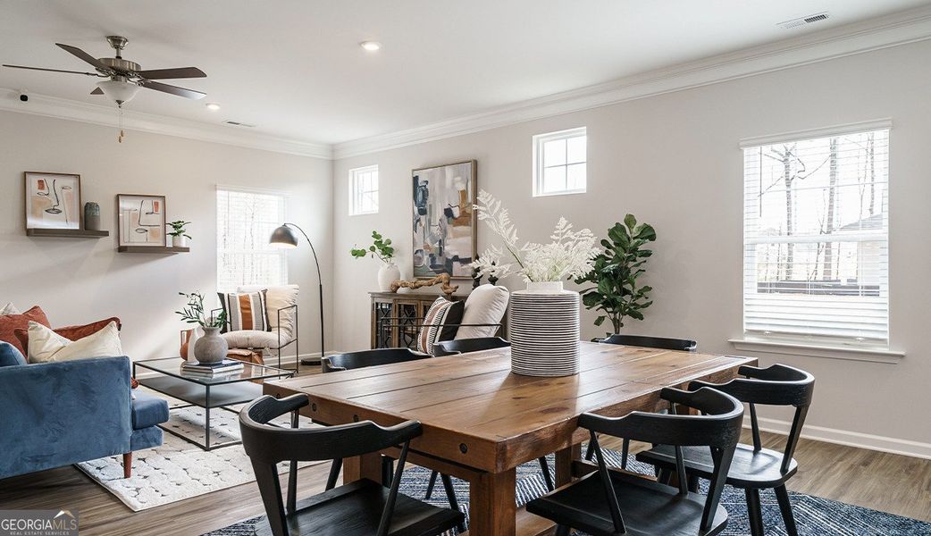 Furnished interior view inside a new home in Cobblestone Crossing, Warner Robins (Image 7).