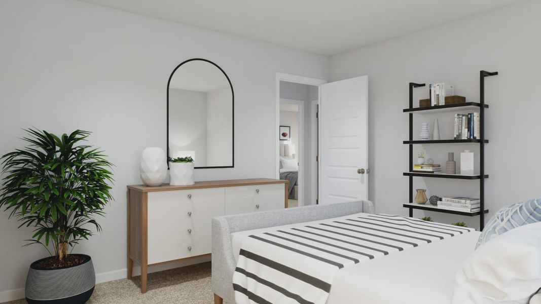 Representative furnished interior of a home built from the The Redbud by Legend Homes in Cliffstone Hills, Conroe (Image 28).