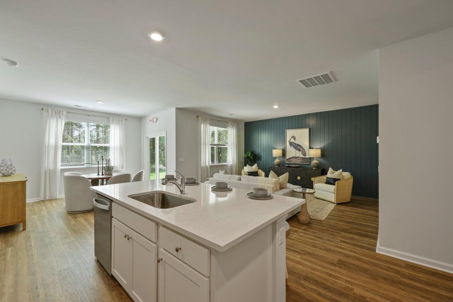 Furnished interior view inside a new home in Pineview North, Summerville (Image 17).