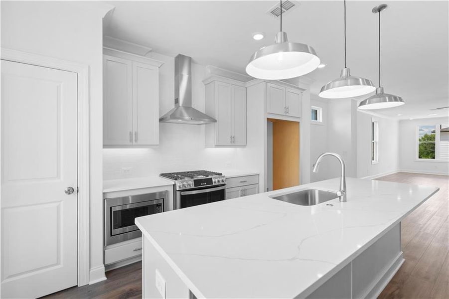 Furnished interior view inside a new home in , Buford (Image 6).