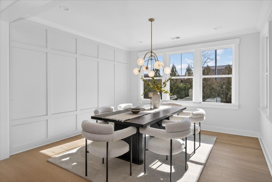 Representative furnished interior of a home built from the Newport II by Classica Homes in McLean - Hunts Point, Belmont (Image 16).