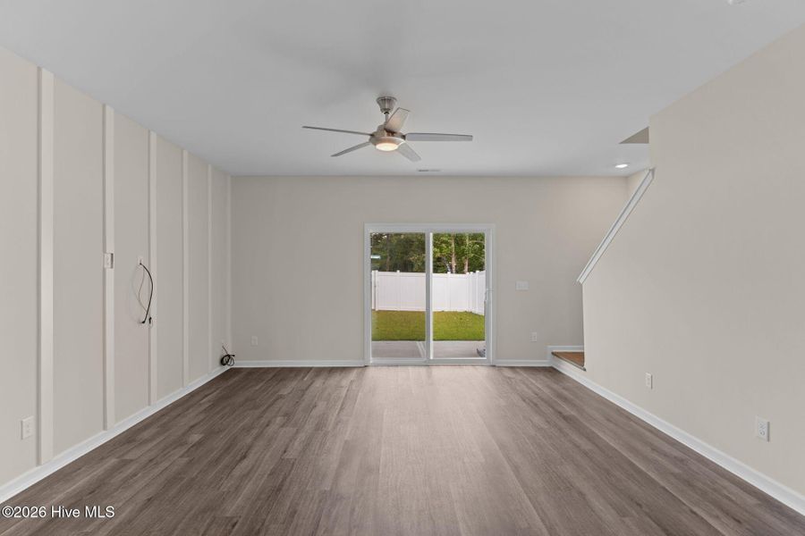 Spacious, unfurnished interior of a new home in Coastal Haven Townes, Leland (Image 8).
