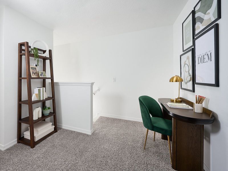 Furnished interior view inside a new home in Cypress Meadows - The Villas, Jacksonville (Image 8).