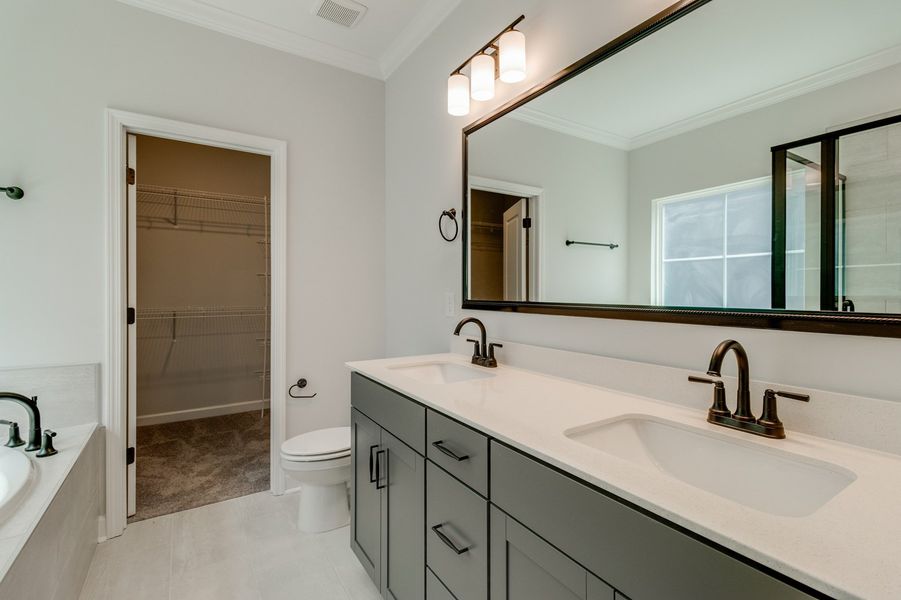 Representative furnished interior of a home built from the Nantahala II - Vanguard Collection by Mungo Homes in Sweetbrier, Durham (Image 9).