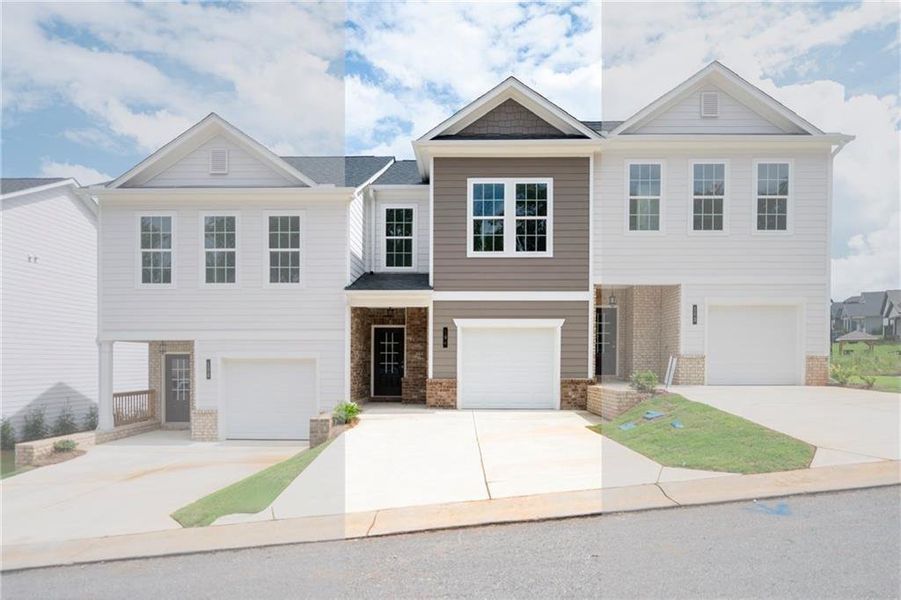 Front exterior of a new home in , Homer, GA, highlighting curb appeal (Image 1). Front exterior of a new home in , Homer, GA, highlighting curb appeal (Image 1).