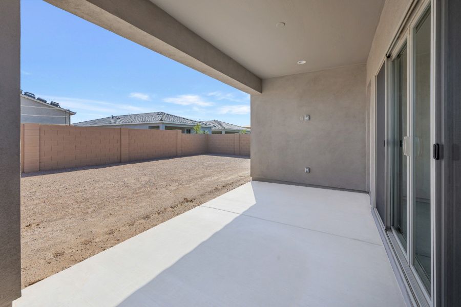 Exterior details and patio area of a home in Artesa at Soleo, San Tan Valley (Image 4).