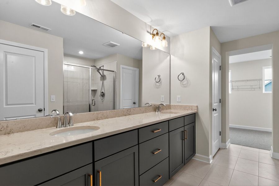 Representative furnished interior of a home built from the The Jasper by David Weekley Homes in Serenity - The Village Collection, Fuquay Varina (Image 6).