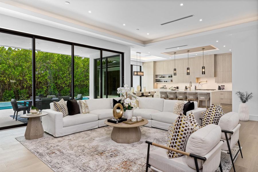 Furnished interior view inside a new home in , Delray Beach (Image 8).