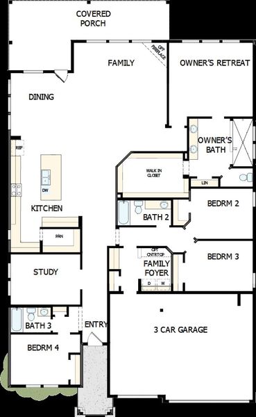 2D floor plan layout of this home in La Cima, San Marcos, TX (Image 2). 2D floor plan layout of this home in La Cima, San Marcos, TX (Image 2).