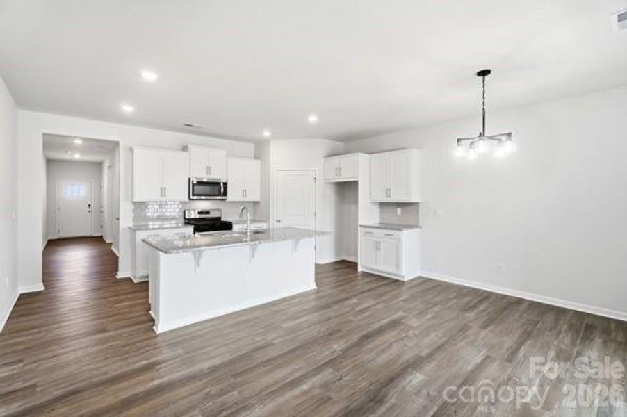 Furnished interior view inside a new home in Secrest Commons, Monroe (Image 5).