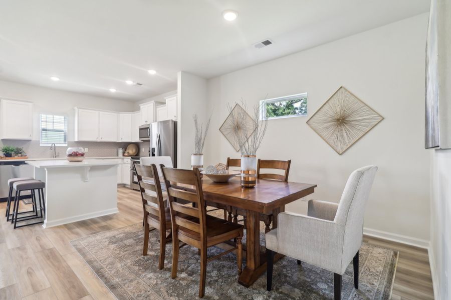 Representative furnished interior of a home built from the Bentcreek II by Great Southern Homes in Old Charleston Acres, Pelion (Image 18).