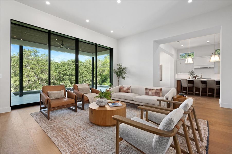 Furnished interior view inside a new home in , Austin (Image 25). Furnished interior view inside a new home in , Austin (Image 25).