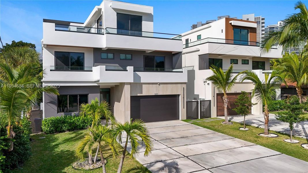 Front exterior of a new home in , Fort Lauderdale, FL, highlighting curb appeal (Image 7).