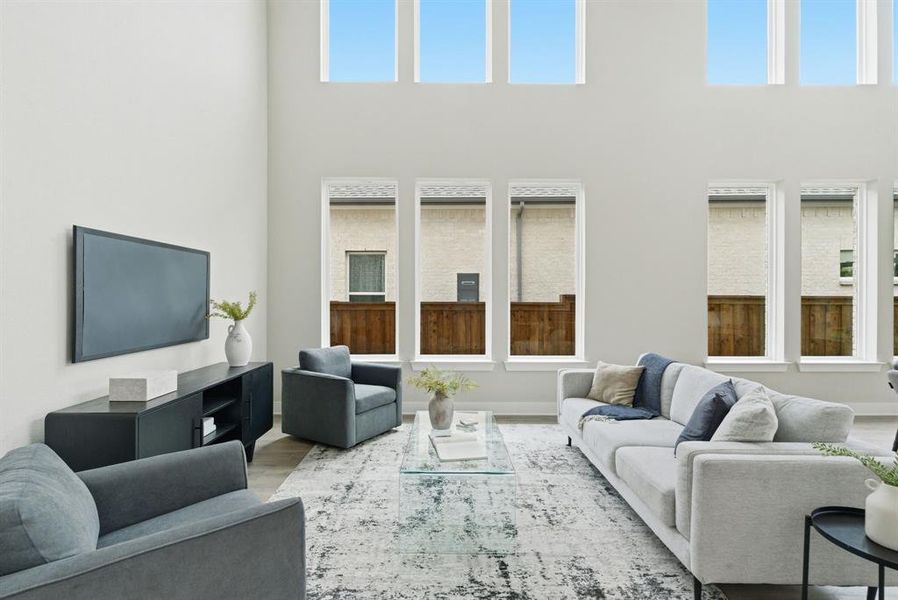 Furnished interior view inside a new home in Walsh, Fort Worth (Image 4). Furnished interior view inside a new home in Walsh, Fort Worth (Image 4).