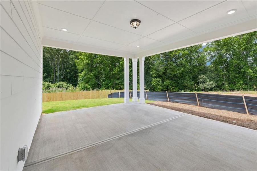 Exterior details and patio area of a home in Aberdeen, Hoschton (Image 28). Exterior details and patio area of a home in Aberdeen, Hoschton (Image 28).