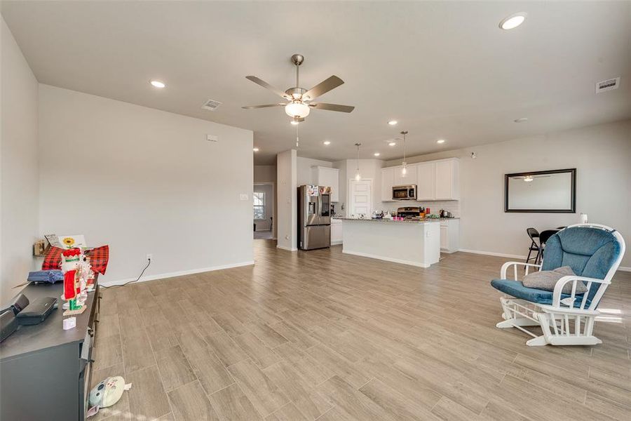 Furnished interior view inside a new home in Hunters Ridge, Crowley (Image 18).