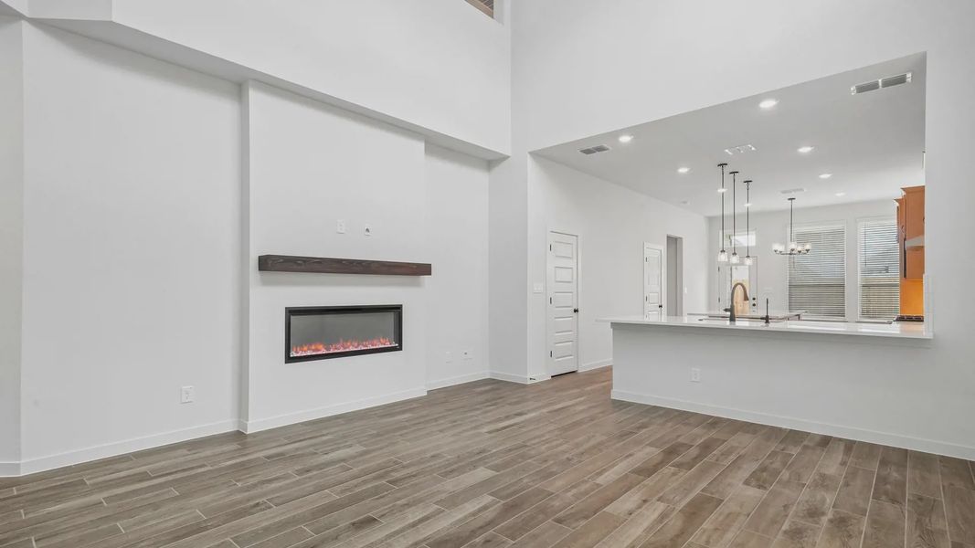 Representative unfurnished interior of a home built from the Portofino by Chesmar Homes in Legacy at Lake Dunlap, New Braunfels (Image 8).