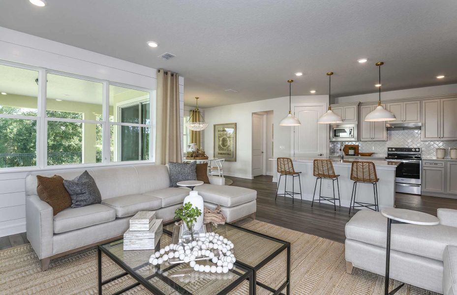 Furnished interior view inside a new home in Longmeadow at North River Ranch, Parrish (Image 8). Furnished interior view inside a new home in Longmeadow at North River Ranch, Parrish (Image 8).
