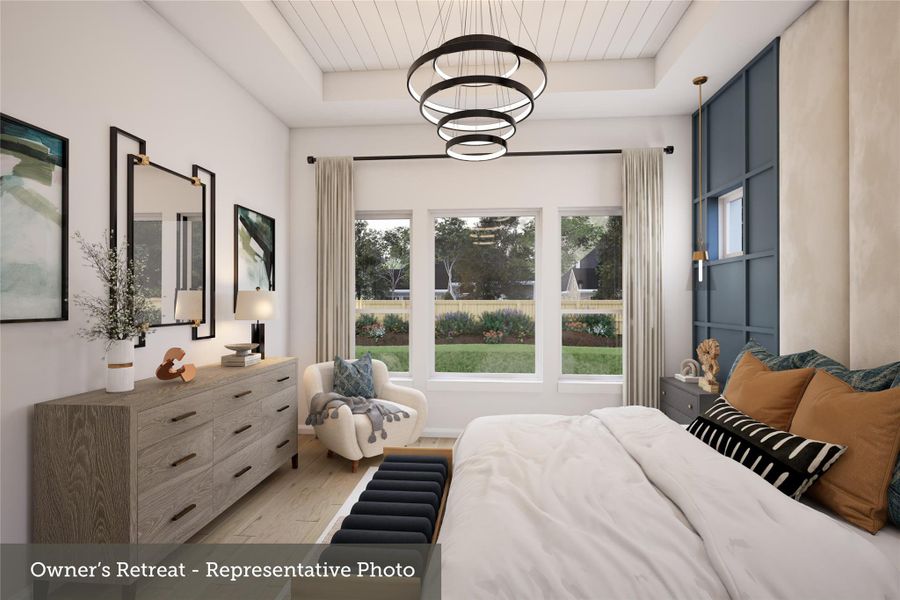 Furnished interior view inside a new home in Crighton Cove - Enclave Collection, Conroe (Image 9).