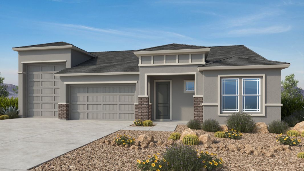 Representative exterior photo of a completed home built from the Sandpiper by Taylor Morrison in Verdin Odyssey Collection, Phoenix, AZ (Image 15).