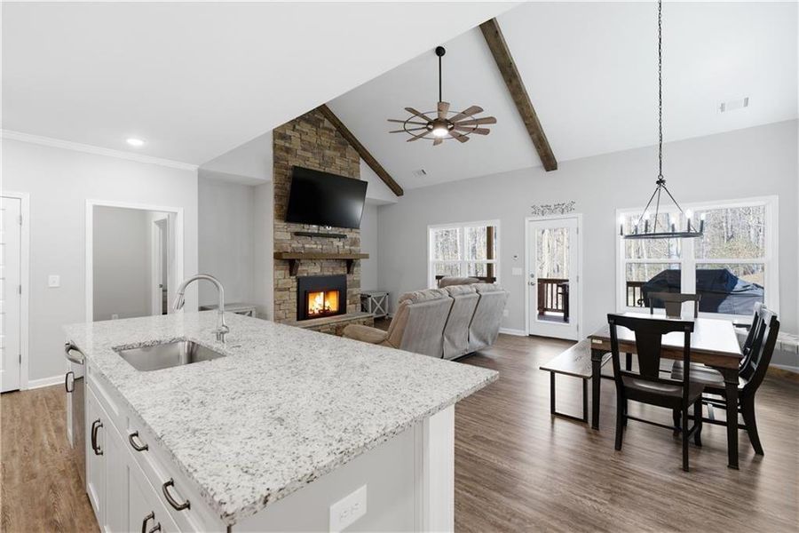 Furnished interior view inside a new home in , Waleska (Image 6). Furnished interior view inside a new home in , Waleska (Image 6).