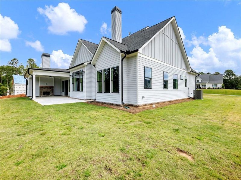 Exterior details and patio area of a home in Old Town Estates, Dacula (Image 27).
