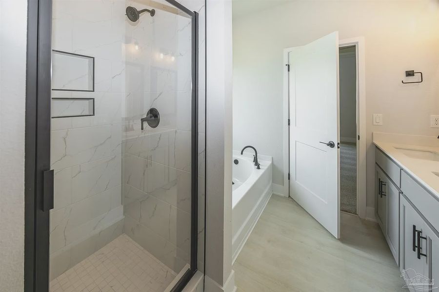 Furnished interior view inside a new home in Parkland Place, Pace (Image 11).