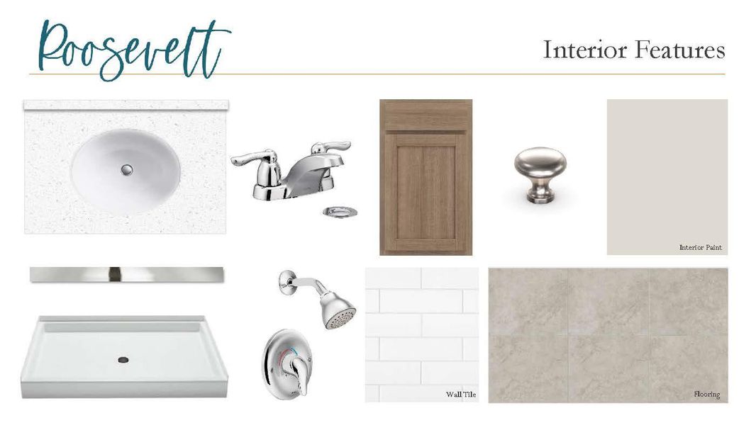 Sample of building materials used in homes in Lariat, Liberty Hill (Image 20).