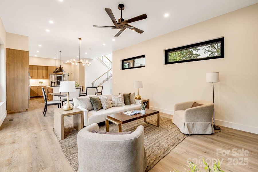 Furnished interior view inside a new home in , Asheville (Image 13). Furnished interior view inside a new home in , Asheville (Image 13).