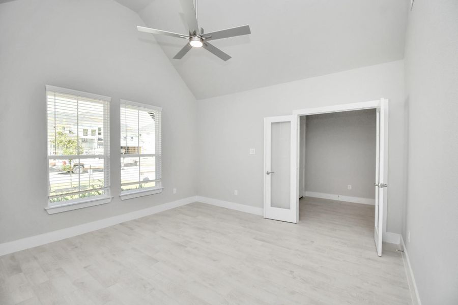 Take another look at this stunning home office. Sample photo of completed home with similar floor plan. Actual colors and selections may vary.