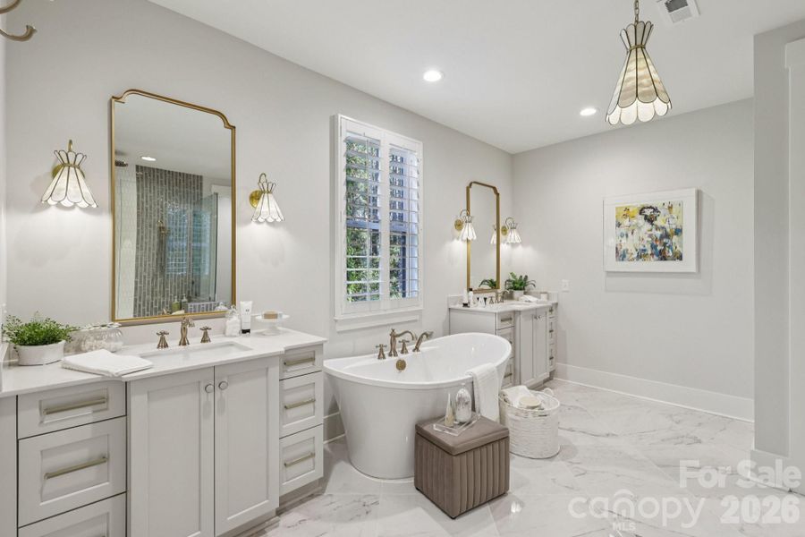 Furnished interior view inside a new home in , Charlotte (Image 17). Furnished interior view inside a new home in , Charlotte (Image 17).