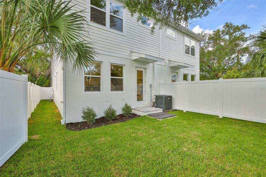 Exterior details and patio area of a home in , Tampa (Image 26).