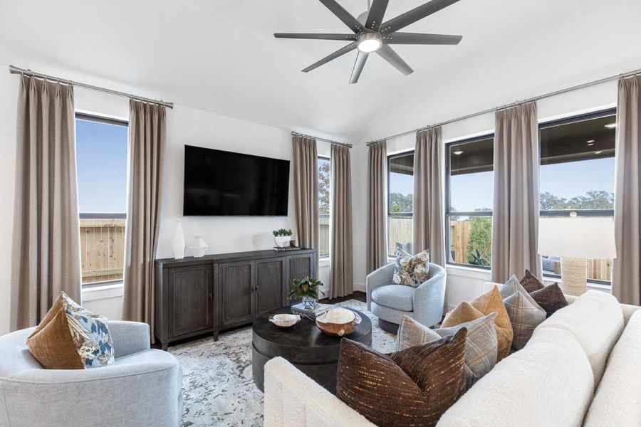 Representative Family Room - some options shown