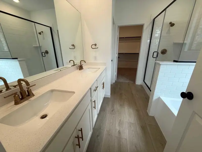 Primary Bathroom Construction Progress featuring the Serene Collection