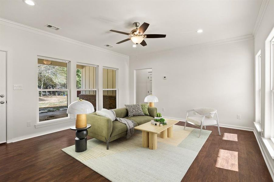 Furnished interior view inside a new home in , Mount Vernon (Image 17).