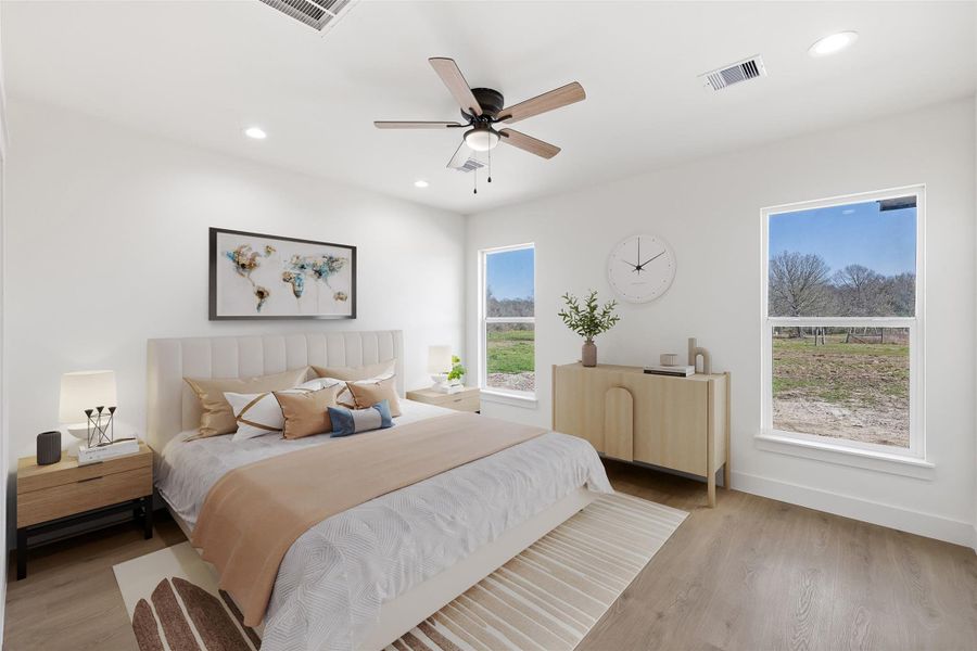 Furnished interior view inside a new home in , Bedias (Image 9).