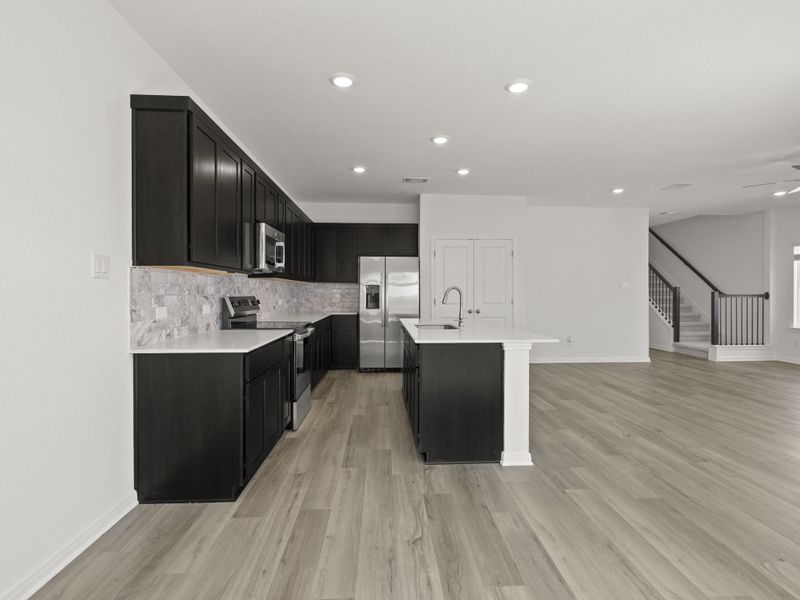 Furnished interior view inside a new home in Cool Water at Sonterra, Jarrell (Image 7).