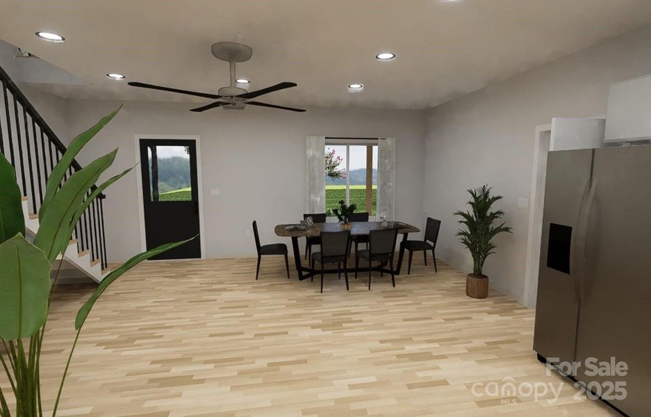 Furnished interior view inside a new home in , Statesville (Image 8).