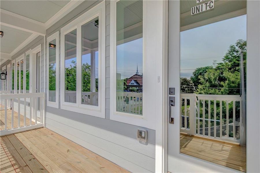 Exterior details and patio area of a home in , Atlanta (Image 25).