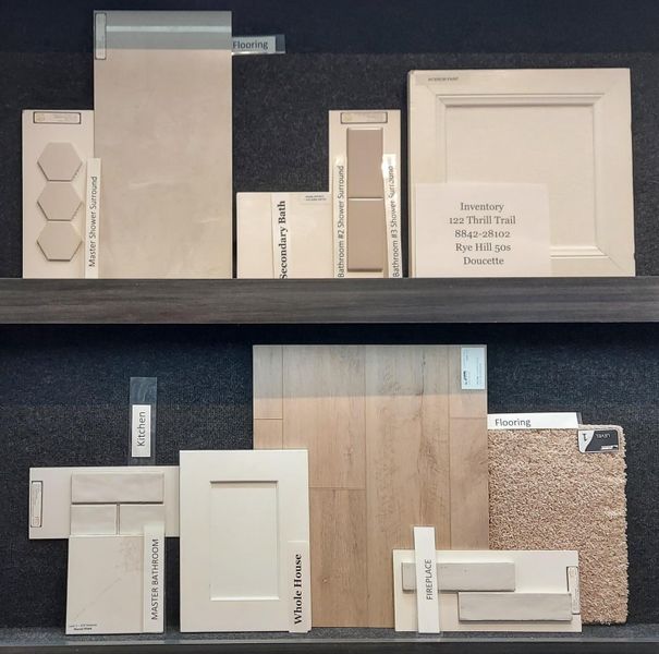 Sample of building materials used in homes in Ryehill, Sugar Land (Image 20).