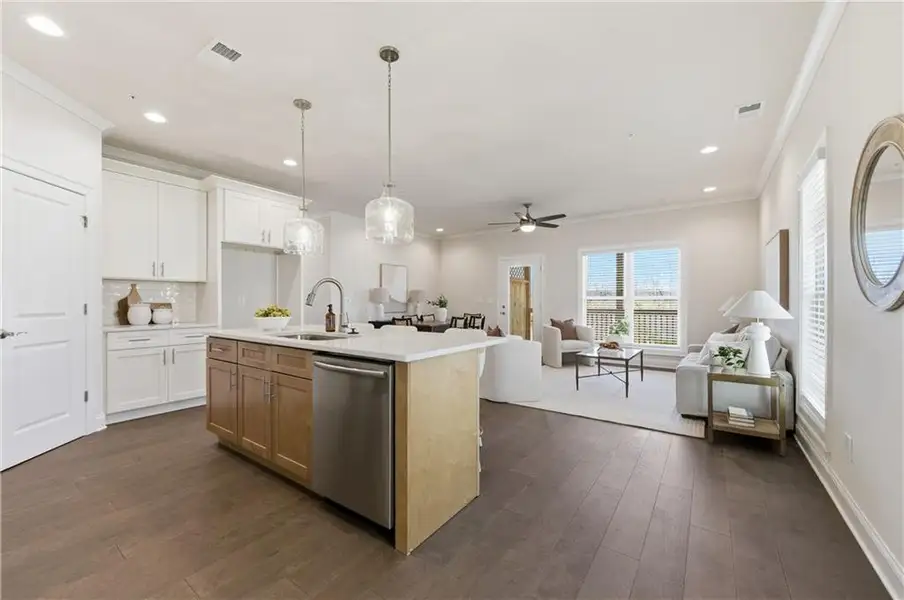 Furnished interior view inside a new home in , Marietta (Image 11). Furnished interior view inside a new home in , Marietta (Image 11).
