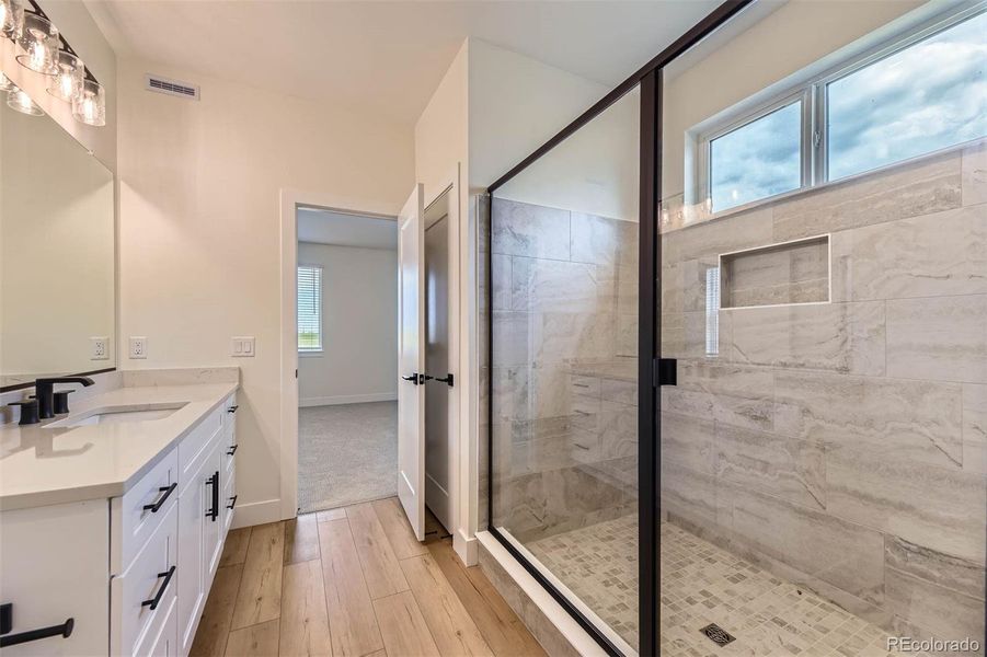 Furnished interior view inside a new home in Spring Valley Ranch, Elizabeth (Image 11). Furnished interior view inside a new home in Spring Valley Ranch, Elizabeth (Image 11).