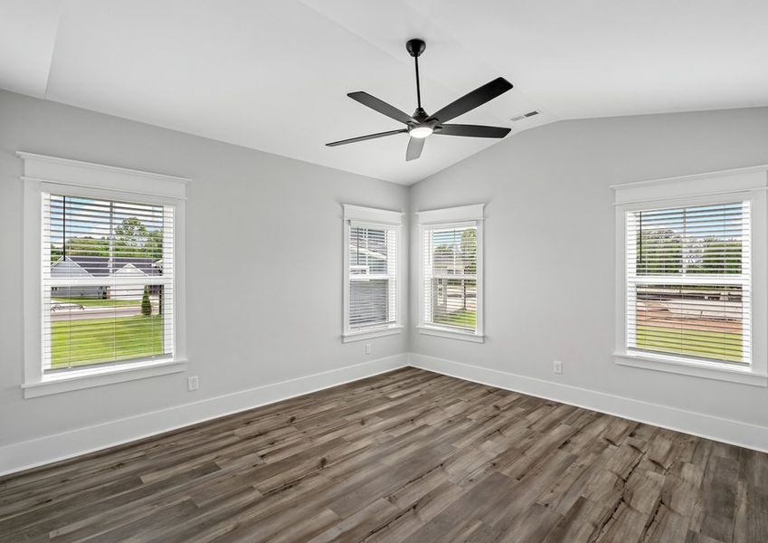 Relax in the master bedroom.