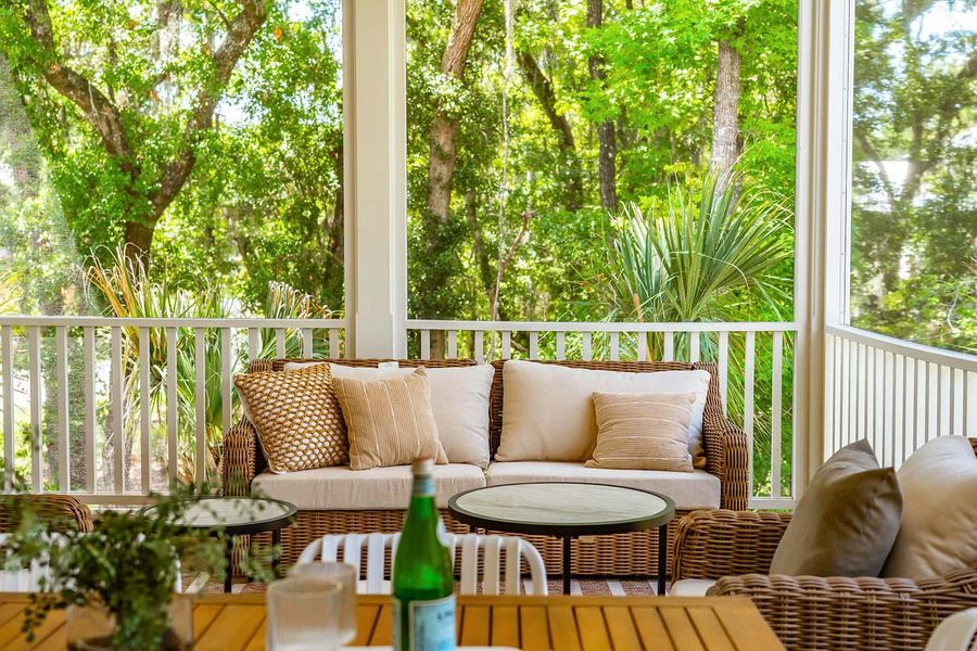 Exterior details and patio area of a home in , Johns Island (Image 23).