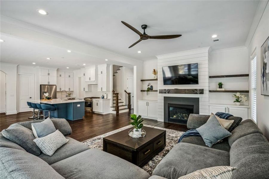 Furnished interior view inside a new home in The Enclave on Lavista, Tucker (Image 13).