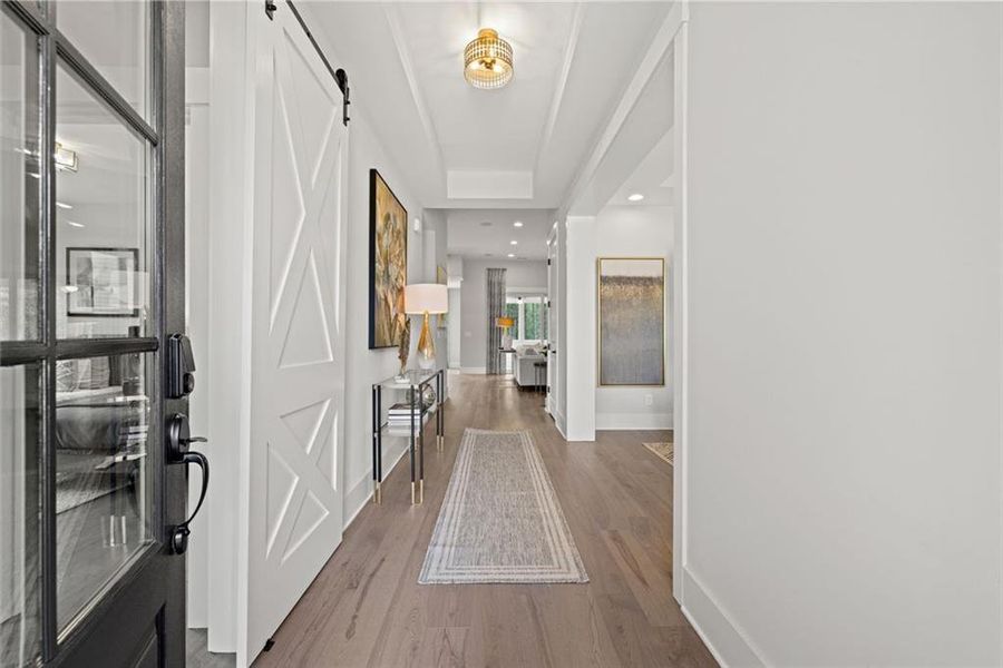 Furnished interior view inside a new home in Soleil Belmont Park, Canton (Image 15).
