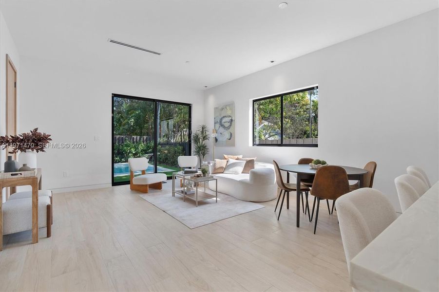 Furnished interior view inside a new home in , Miami (Image 13). Furnished interior view inside a new home in , Miami (Image 13).