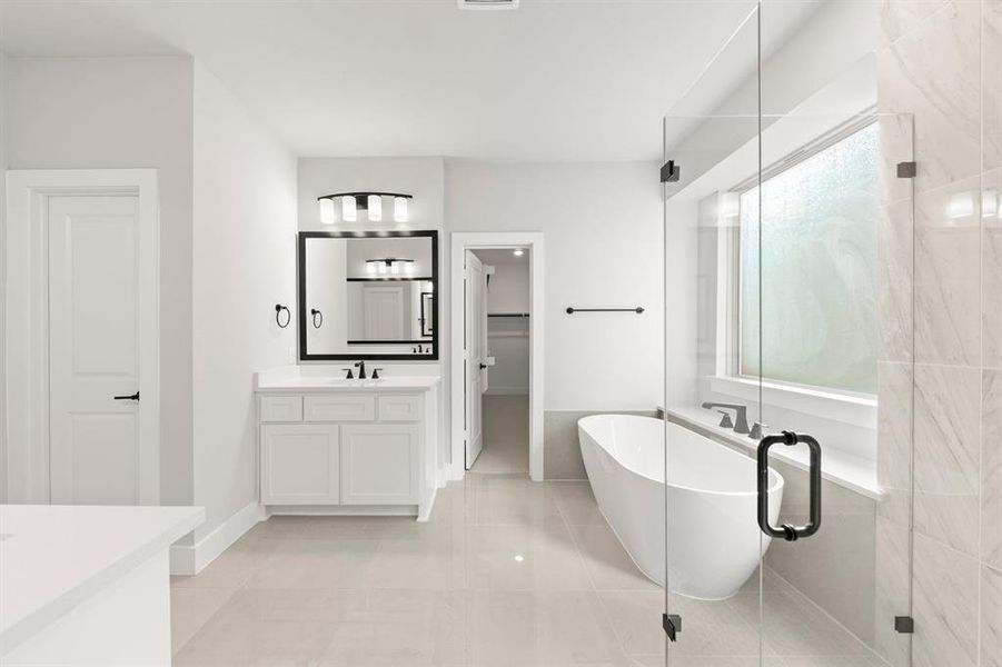 Furnished interior view inside a new home in Valencia on The Lake, Little Elm (Image 8).