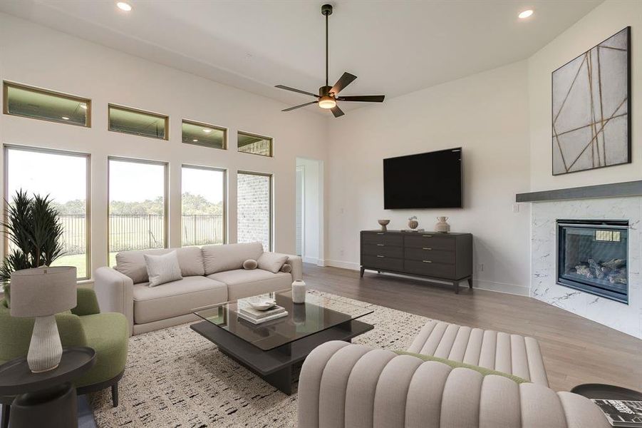 Furnished interior view inside a new home in Pecan Grove, Burleson (Image 17).